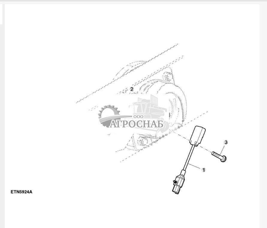Датчик скорости молотьбы 